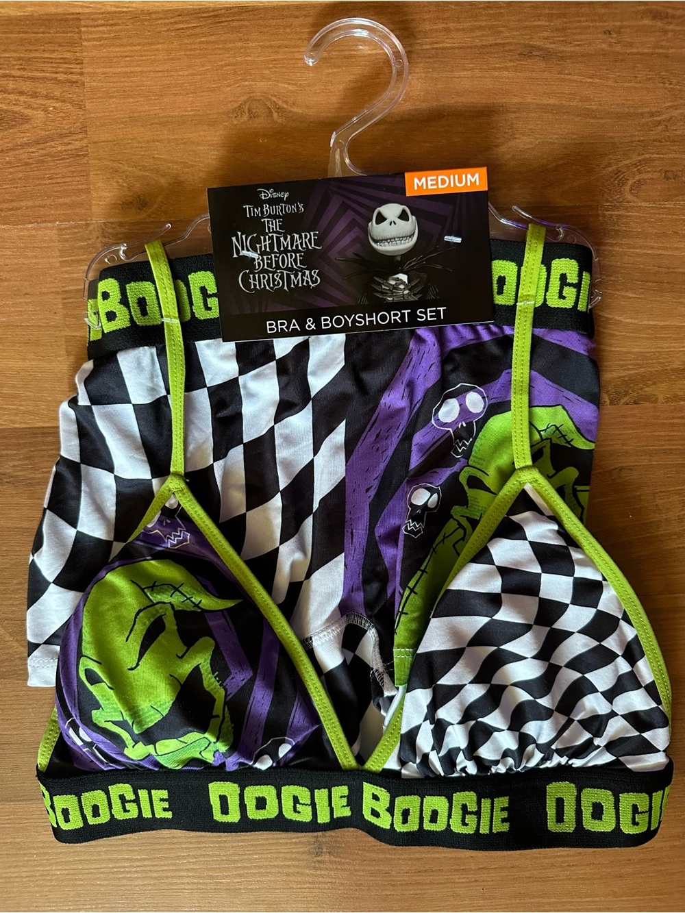 The Nightmare Before Christmas Oogie Boogie Bra & Boyshort Set M